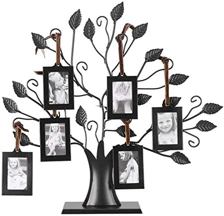 עץ תצוגת תמונות של Bordstract Family, עץ היוחסין של צגת מרכז החיים עמדת עיצוב בית עם עלים ו 6/12