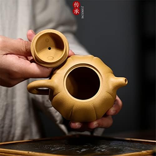 קומקום תה yixing סיר חרס סגול טהור בעבודת יד עפרות גולמיות דהונגפאו דלעת קומקום מפורסם קונג פו תה סט קיבולת