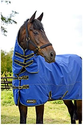 רכיבה על סוסים סטורמקס מקורי 100 גרם קומבי צוואר השתתפות שטיח-כחול