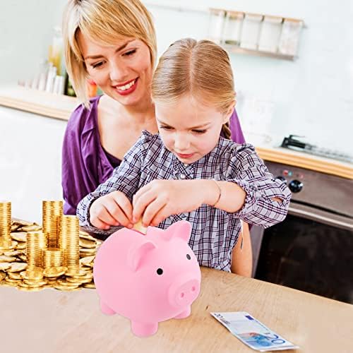 Rachan Bark Bank Piggy לבנים ולבנות, בנקים כספי חזיר פלסטיק בלתי נשברים, בנק מטבעות נמרץ לילדים