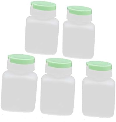 5 יחידות קיבולת 90 מ ל בקבוק פלסטיק ריק לחיות מחמד עם מכסה מתכת ירוק בהיר(בוטל פלאסטיקה דה פט וואקצ 'קה
