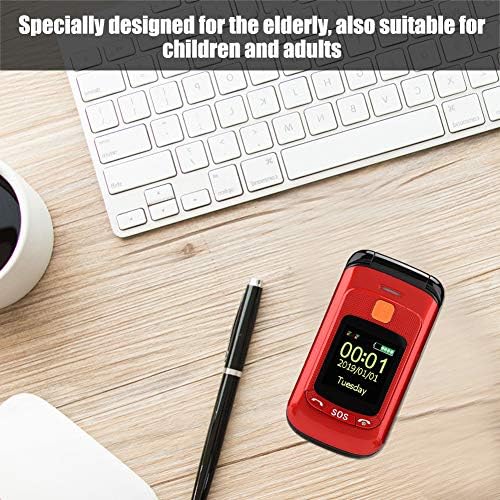 Ashata Big Button טלפון נייד לטלפון נייד לקשישים, מסך מגע בגודל 2.4 אינץ