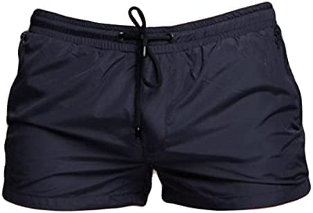 גברים של רשת רירית חוף מכנסיים קצרים מהיר יבש בגד ים בגדי ים כושר אימון אתלטי קצר מכנסיים רוכסן כיסים