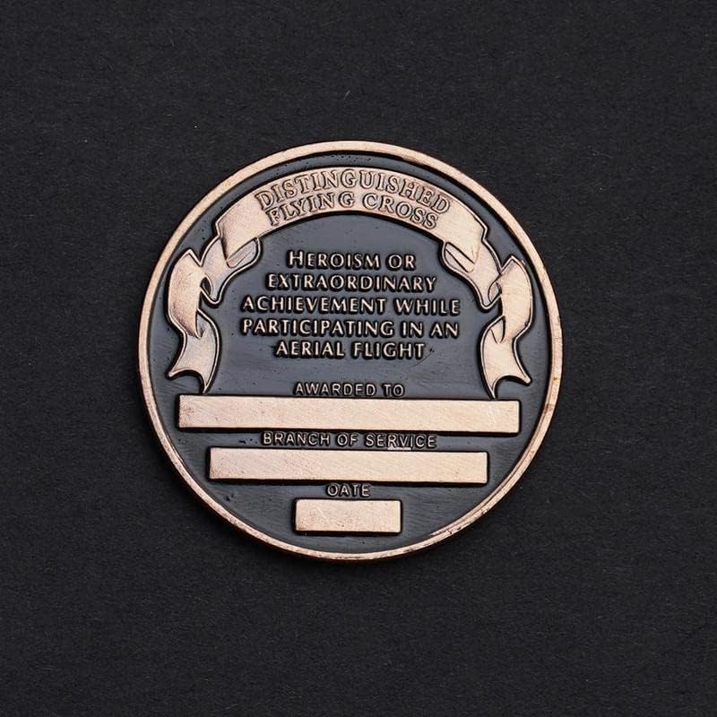אתגר מטבעות פנטגרם מדליית מדליית מדליית מדליה צבאית מתנה למתנה קטנה מתנה