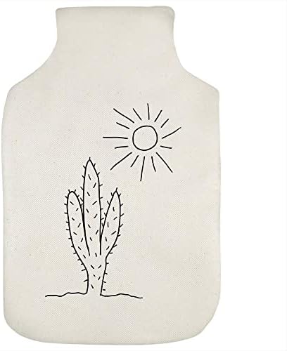 כיסוי בקבוק המים החמים של Azeeda 'Sun & Cactus