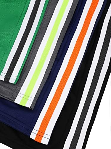 RESINTA 4 חבילה מכנסי רשת פעוטות בנות מקצרים עם כיסים מכנסיים קצרים של ביצועים פעילים יבש מהיר מכנסי
