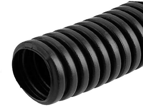חדש LON0167 מגן צינור צינור צינור גלי גלי 3.1 מ '10.2ft 20 ממ OD שחור (Schutzschläuche aus gewelltem