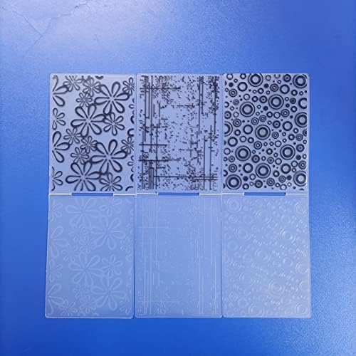 Pupuzao 3-חבילות A6 בגודל פלסטיק מפלסטיק נייר מלאכה לנייר רשמים מרקמים מפלסטיק לייצור כרטיסים