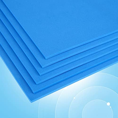 Dajave 50 חבילה גיליונות קצף כחולים של EVA, 3 ממ בעובי, גיליונות קצף של מלאכה בגודל 8x12 אינץ