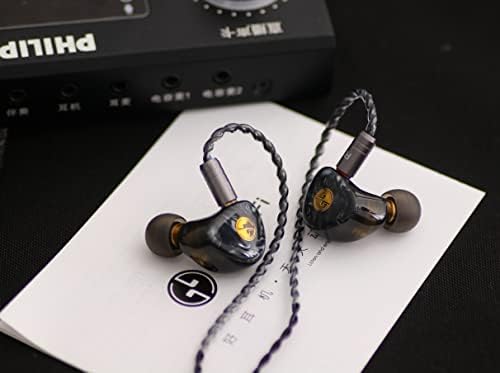 Linsoul Tinhifi T3 פלוס 10 ממ LCP דיאפרגמה Hi-Fi אוזניות באוזן עם כבל OFC 2pin ניתוק, מעטפת מודפסת