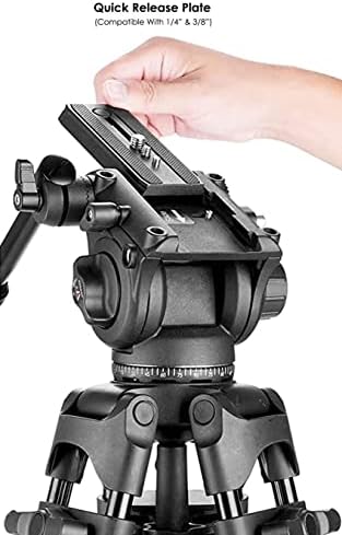 אלומיניום קוואד צינור מקצועי 72 חצובה עבור Canon EOS R
