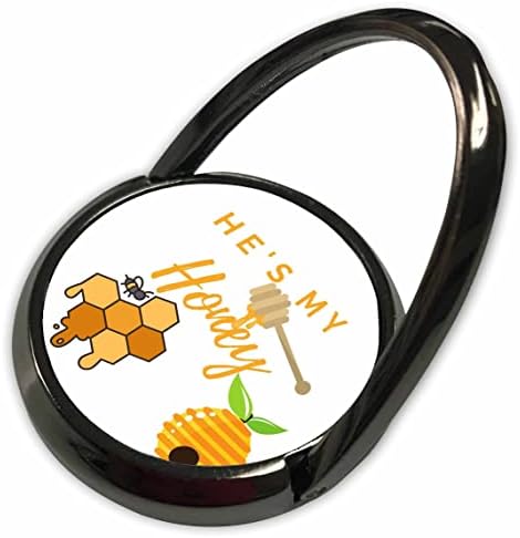 טקסט עיצובי מתוק וחמוד של Hes My Honey - טבעות טלפון