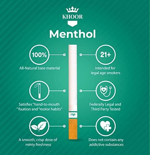 סיגריות צמחים חור-קרטון מנטול, לא ממכר, ללא טבק וללא ניקוטין, צא מתרופת תמיכה, טעם מנטול חלק - 1