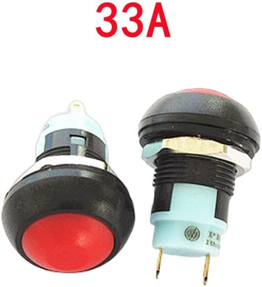 Dayaq מיני עגול כפתור מתג כפתור PBS-33A הנעלה עצמית 33B Reset עצמית 2PIN 12 ממ 3A 250VAC 1A 125VAC ציוד חשמלי