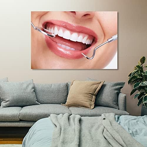 משרד שיניים בלודוג מעוטר בכרזות לטיפול שיניים כרזות משרד שיניים פוסטר קיר ציור קיר לחדר שינה עיצוב