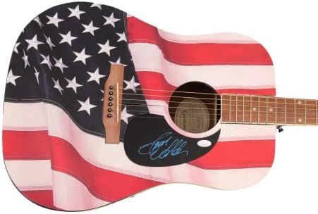 ג 'ייסון אלדין חתם על חתימה בגודל מלא יחיד במינו מותאם אישית 1/1 אמריקאי פלאגיבסון אפיפון גיטרה אקוסטית