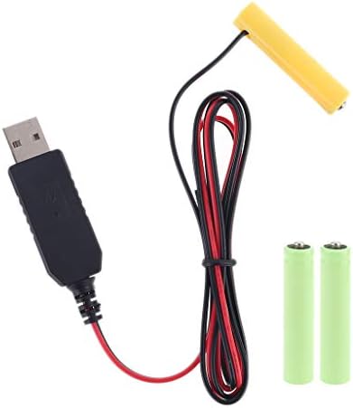 T -HOT AAA סוללה ALIMINATOR מתאם אספקת חשמל, כבל אספקת חשמל USB 2M, 1.5V - 6V, 4 סוגים לבחירה, החלף 1 עד