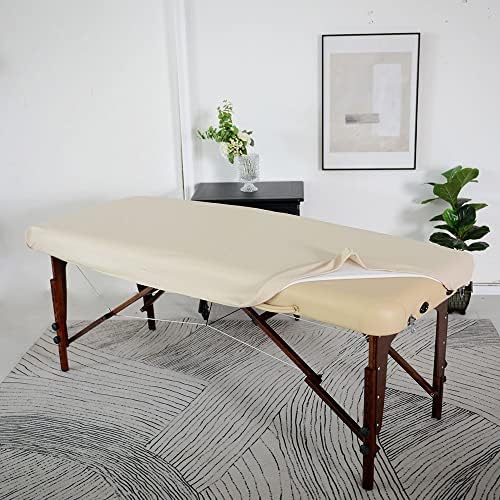 שולחן עיסוי שולחן הגנת כיסוי אוניברסלי בד מצויד פו ויניל עור מיטת גיליון שולחנות 28-32 רחב מתאים