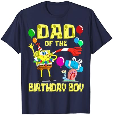 בובספוג מכנסמרובע-בובספוג אבא של יום הולדת ילד נושא מסיבת חולצה