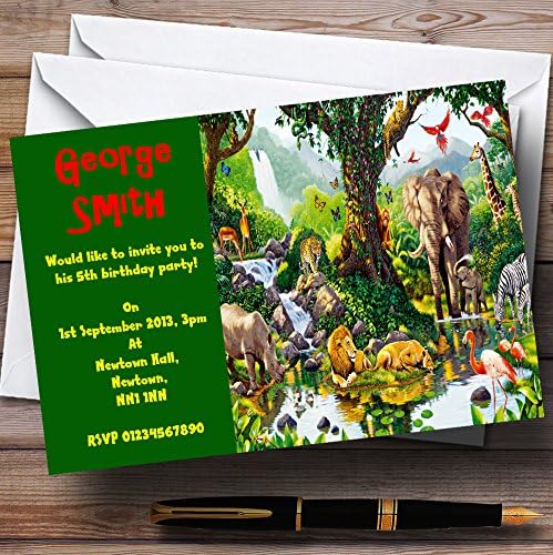 גן החיות של גן החיות הירוק חיות הג'ונגל המותאמות אישית למסיבות ילדים בהתאמה אישית