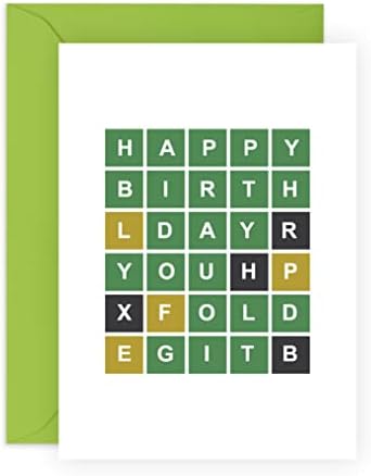 מרכז 23 כרטיסי יום הולדת מצחיקים לגברים נשים אותו - Wordle - 'יום הולדת שמח לך זקן' - לאמא אבא סבתא סבא - מגיע