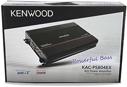 Kenwood KAC-PS704EX 1000W 4/3/2 רמקולי ערוץ רמקולים ציוצים מגבר רכב