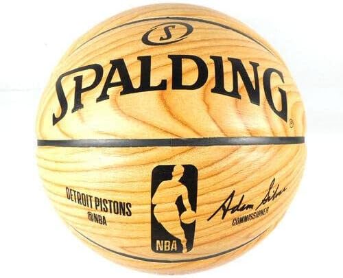 חתום ג'הליל אוקפור 13 בוכנות NBA חתימה כדורסל עץ מעץ - כדורסל חתימה