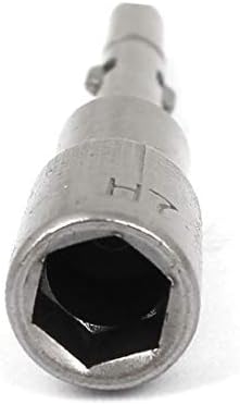 X-deree 11 ממ x 65 ממ צורת פעמון מתכת H7 H7 ברגיית האגוז של נהג האגוזים נהג אפור (11 ממ x 65 ממ פורמה דה קמפנה