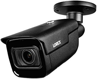 Lorex LNB9282B 4K ממונעת מצלמת אבטחה חכמה חכמה חכמה עם זום אופטי 4x והקלטת 30FPS בזמן אמת, ראיית לילה 150ft,