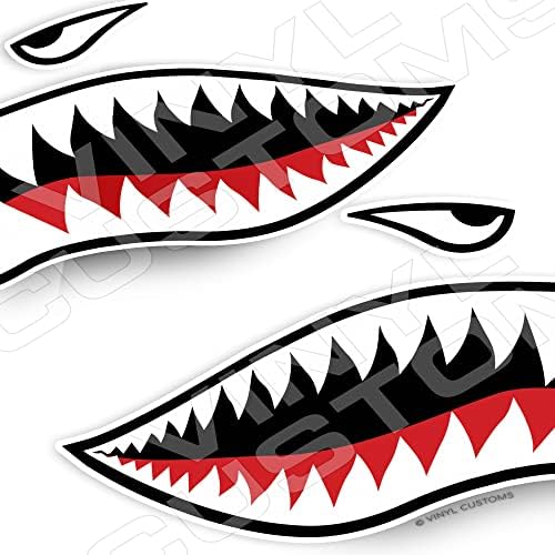 מדבקות נמרים מעופפים מדבקות שיניים כריש
