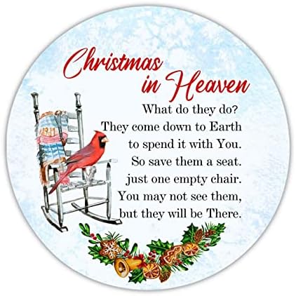 שלט ברוך הבא חג המולד בשמיים שלטי פח מתכת עגולה שלטי ציפור אדומה על כיסא שלט זרות דבקון שלום קיר חורף