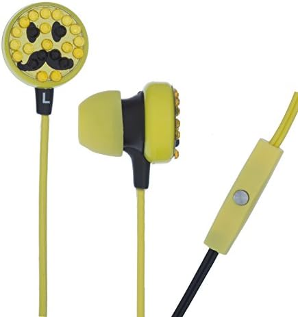 אוזניות מלאות מלאות עם מיקרופון עם מיקרופון, פנים צהובות-SWEB-FB-ylsml