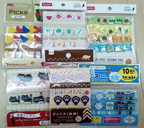 10 חבילות של בנטו לקישוט בנטו בחירות אוכל לילדים מגוון אקראי מקורי סט יפן ייבוא ​​אביזרי תיבה בנטו