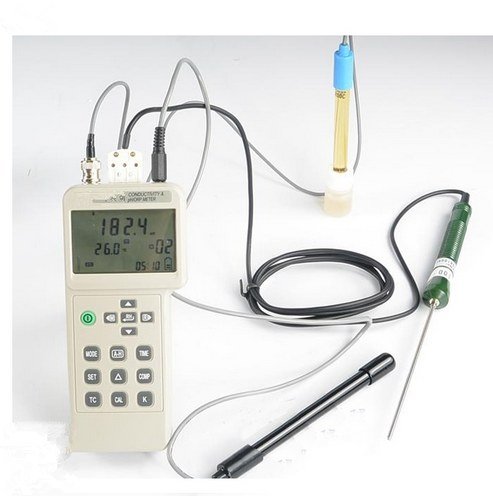 GOWE מדד נייד pH MV מוליכות TDS ריכוז מליחות התנגדות ומדידת מד טמפרטורה