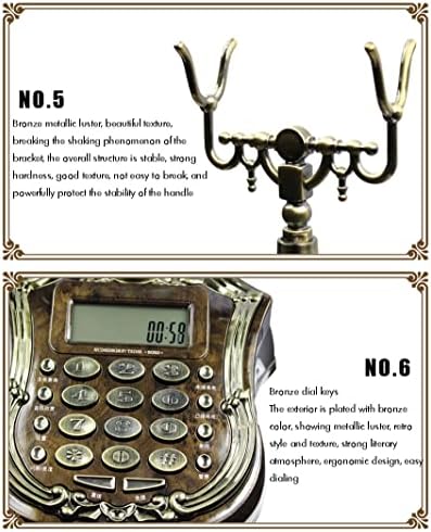 טלפונים טלפונים טלפונים טלפונים עתיקים של Gretd Caller, טלפונים קבועים של כפתור גדול רטרו, מערכת DABOSTERE, FSK/DTMF