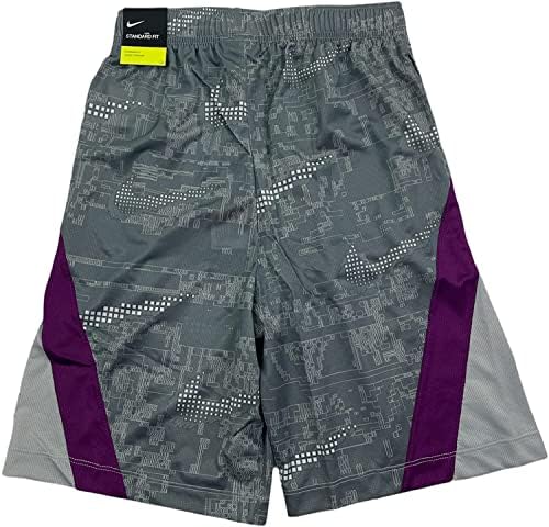נייקי ספורט בגדי ילדים גדולים שולטים ב- DA0853-077 מכנסיים קצרים של ילד אפור עשן קטן