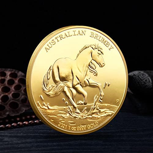 מטבעות בעלי חיים מצופי זהב מצופה זהב מטבעות מטבעות מטבעות דקורטיביים עם מספרי שרוולים מגנים