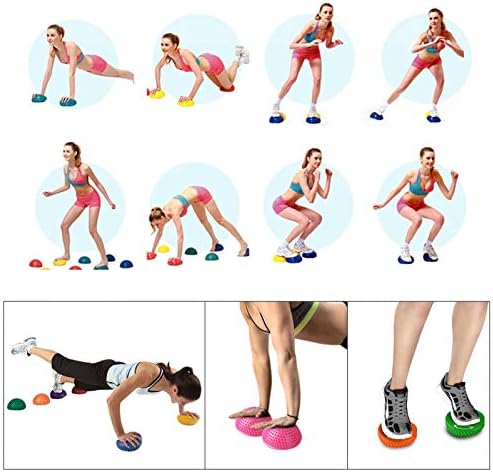 8 צבעים מתנפח חצי יוגה כדורי עיסוי נקודת פיטבול תרגילי מאמן כושר איזון כדור יוגה-בבגדי אימון