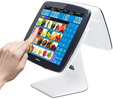 ז 'ונגג' י קופה רושמת מסך מגע חכם זכיה10 מחשב מערכת קופה למסעדות עם תוכנת קופה, מדפסת קבלה תרמית, מגירת
