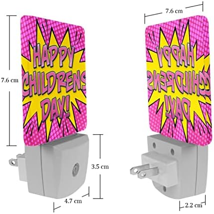 קומיקס סגנון ילדים יום ורוד רקע לחבר לילה אור אוטומטי ניתן לעמעום הוביל לילה אורות,בהיר פנסי לילה לילדים