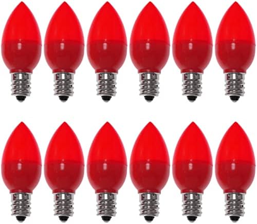 12 יחידות 12 אדום בסיס דקור נורות מלח מנורת הוביל אור הנורה דקורטיבי לילה אור הנורה מיני מנורת מחרוזת