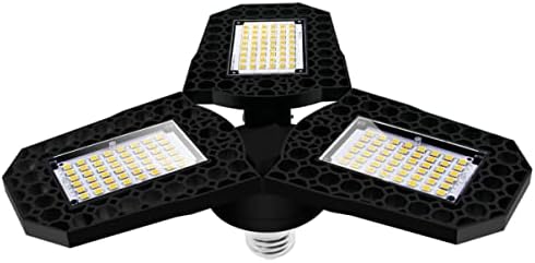 אורות שיטפון של Uonlytech תאורת תקרה חיצונית אורות מוסך LED- אורות מוסך LED אורות מוסך LED 1 אורות מוסך חבילה