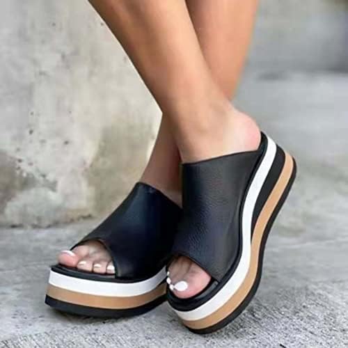 2022 אופנת נשים נעלי בית אחותה בצבע אחיד בוהן פתוחה נעלי נשים בולטות נעליים סנדלי חוף נעליים שקופיות קלות