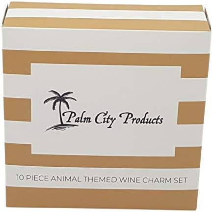 פאלם סיטי מוצרים 10 חתיכה בעלי החיים נושאים יין קסם סט