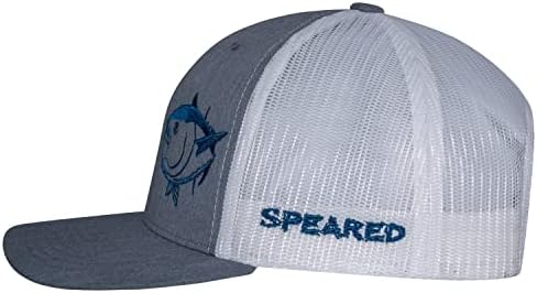 כובע נהג משאית טונה כחול סנפיר: סנאפבק מתכוונן / דיג חנית / דיג