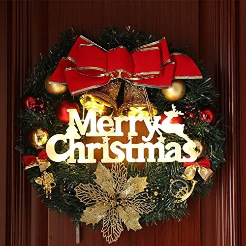 שלט חג מולד שמח לקישוטים לחג המולד, קישוטים מוארים עץ חג המולד, אורות מופעלים על סוללה עיצוב חג המולד לעיצוב