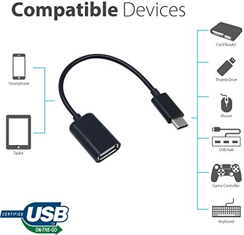 עובד מתאם OTG USB-C 3.0 עבור XIAOMI Redmi Note 11 Pro לפונקציות מהירות, מאומתות, מרובות שימוש, כגון מקלדת,