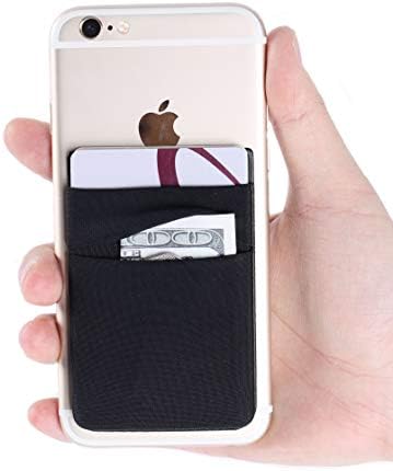 פולגמו 2 חבילה כיס טלפון דבק, מקל טלפון סלולרי על שרוול ארנק כרטיס, כרטיסי אשראי / מחזיק תעודת זהות עם מדבקה