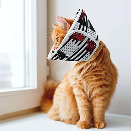 בס דגל דיג פישר כלב קונוס צווארון מתכוונן לחיות מחמד התאוששות צווארון מגן צווארון לכלבים חתולים