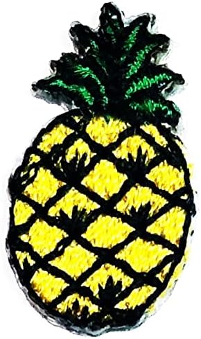 קליינפלוס 2 יחידות. מיני חמוד פירות קריקטורה תיקון צהוב אננס תיקוני רקום תיקוני להלביש ג '